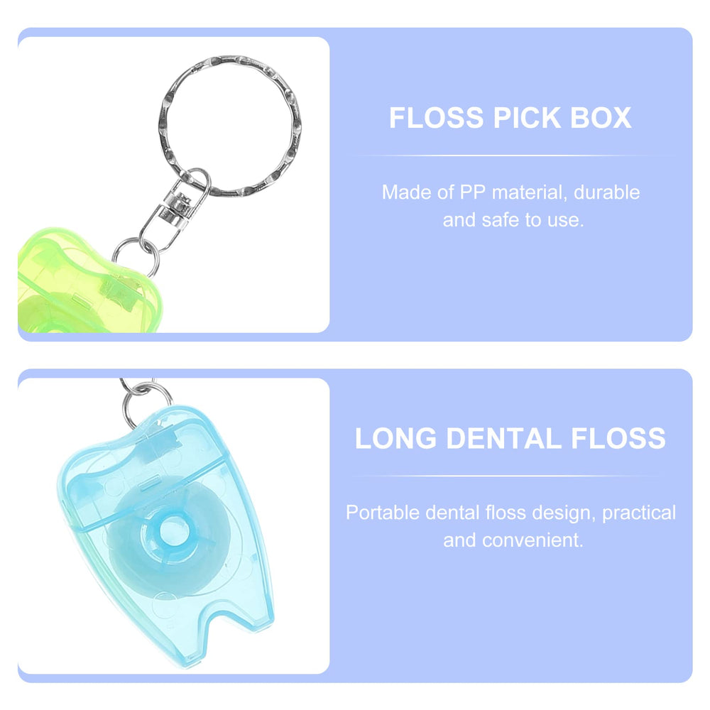 Durable floss picks in mini box