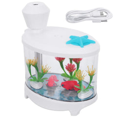 Healifty USB humidifier with fish-tank design adds calming ambience to a room.