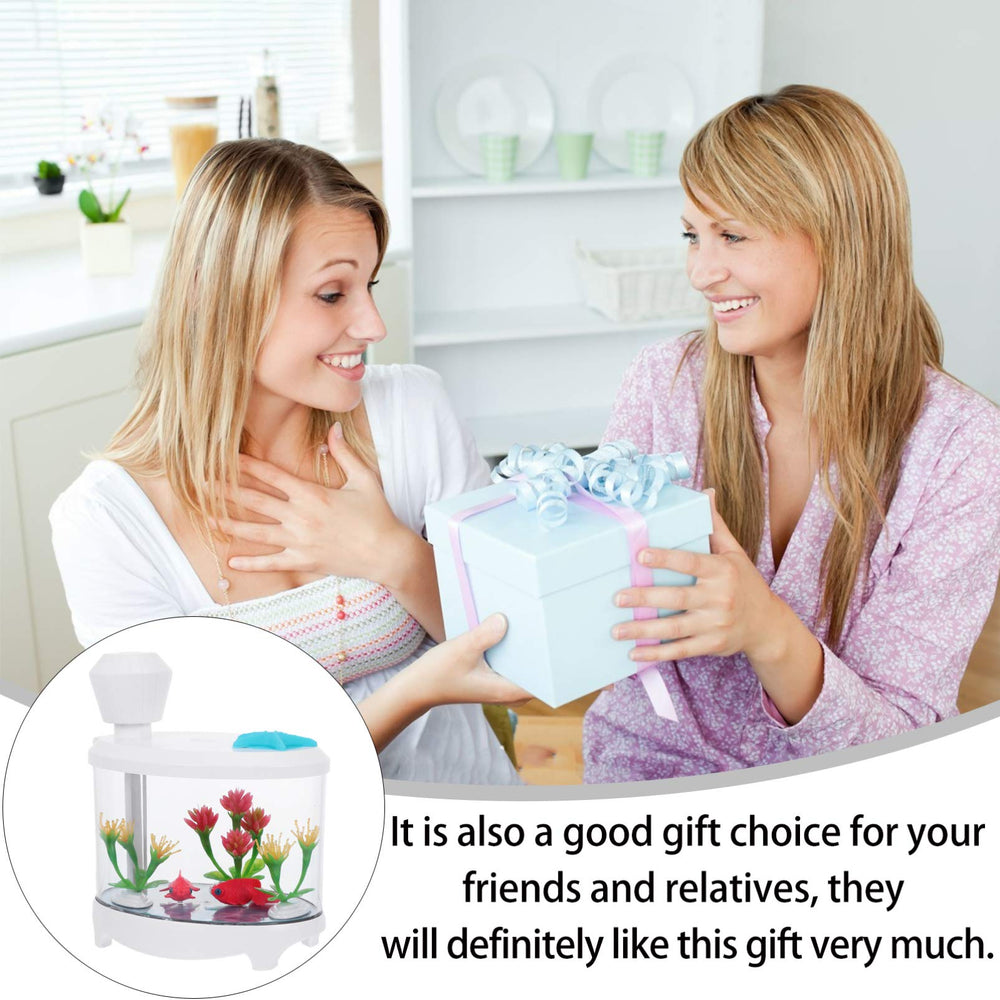 Healifty USB humidifier with USB charging port enables easy desktop use.