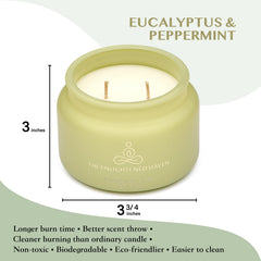 Mood scene featuring Healing candle for calm and rejuvenation.