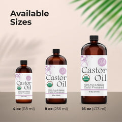 Healing Solutions Castor Oil on scalp for hydration and care.