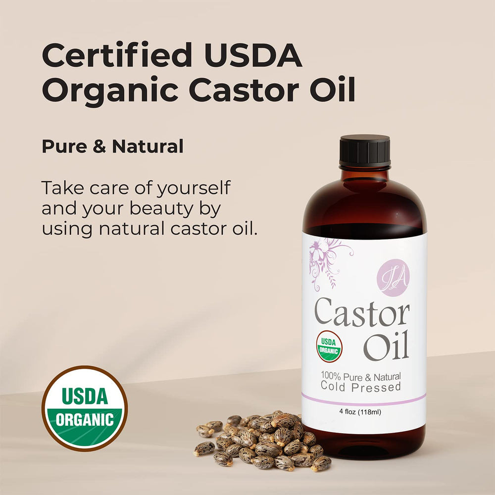 Healing Solutions Castor Oil applied to skin for nourishment and hydration.