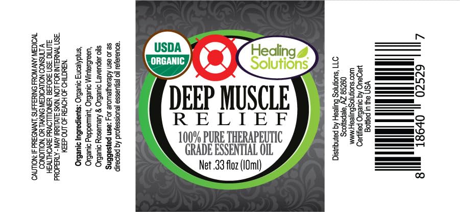 Close-up of 0.33 oz essential oil bottle label