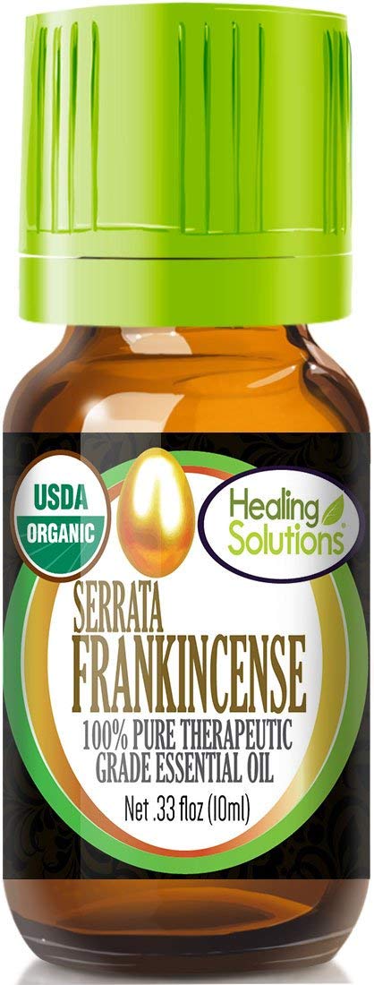 Healing Solutions organic frankincense essential oil bottle 0.33 oz