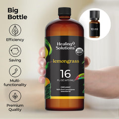 Cruelty-free lemongrass essential oil by Healing Solutions