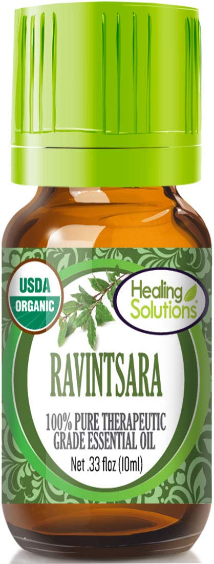 Healing Solutions Ravintsara essential oil 0.33 oz bottle