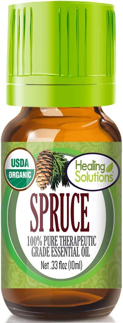 Healing Solutions Spruce Essential Oil bottle