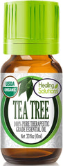 Healing Solutions Tea Tree Essential Oil bottle 10ml front label