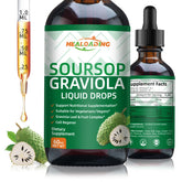 HEALOADING Soursop Bitters Drops bottle with Organic Graviola Soursop Leaf Extract