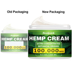 Apply Healpark Hemp Cream to skin to illustrate usage