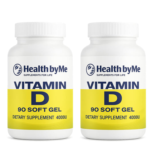 HEALTH BY ME Vitamin D3 4000 IU softgels bottle – 180-count