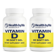 HEALTH BY ME Vitamin D3 4000 IU softgels bottle – 180-count