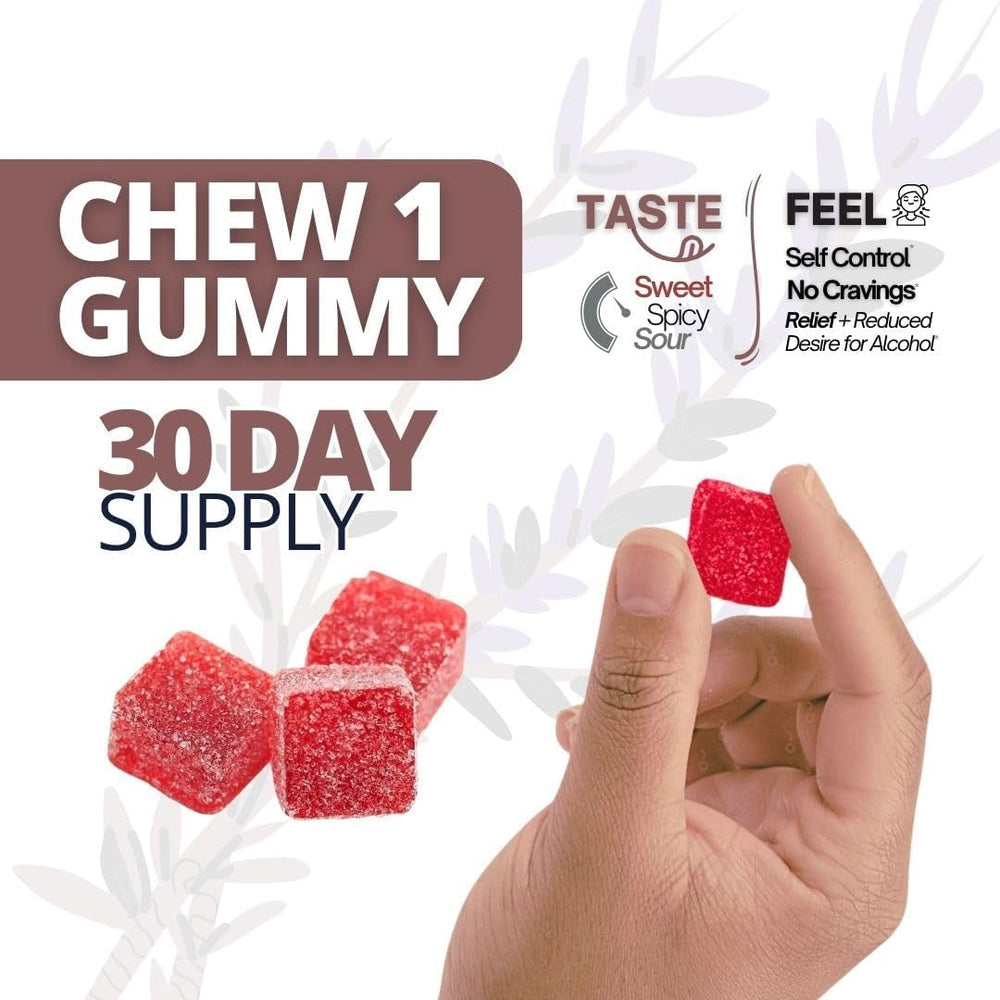 Health Chews Quit Alcohol Gummies with milk thistle for liver support