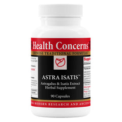 Front view of Health Concerns Astra Isatis Immune Defense bottle