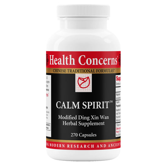 Health Concerns Calm Spirit bottle front label