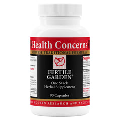 Health Concerns Fertile Garden bottle containing 90 vegetarian capsules
