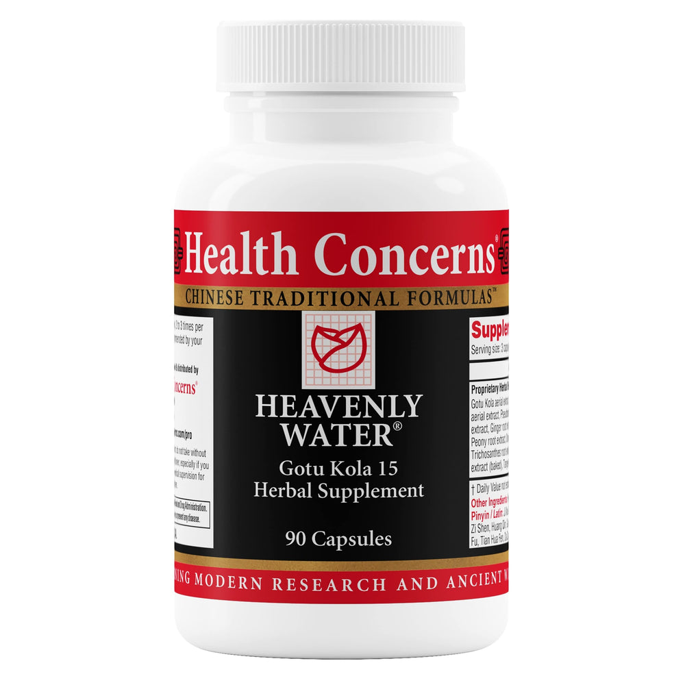 Health Concerns Heavenly Water bottle with 90 capsules