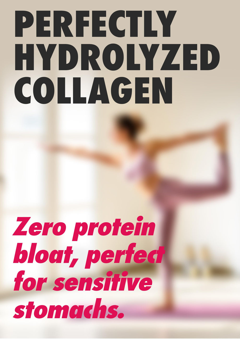 Glass with orange-colored collagen drink