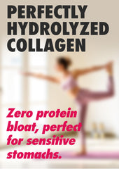 Glass with orange-colored collagen drink
