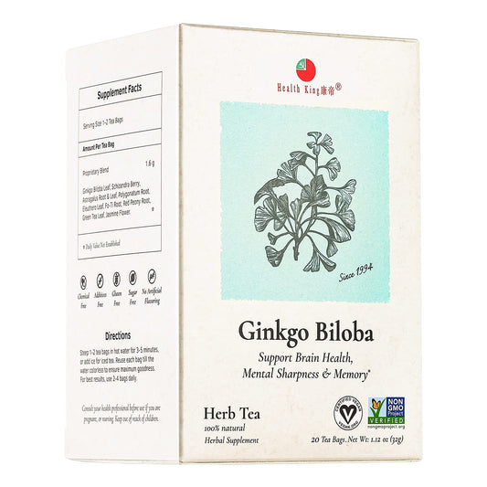 Health King Ginkgo Biloba Tea box – 20 count