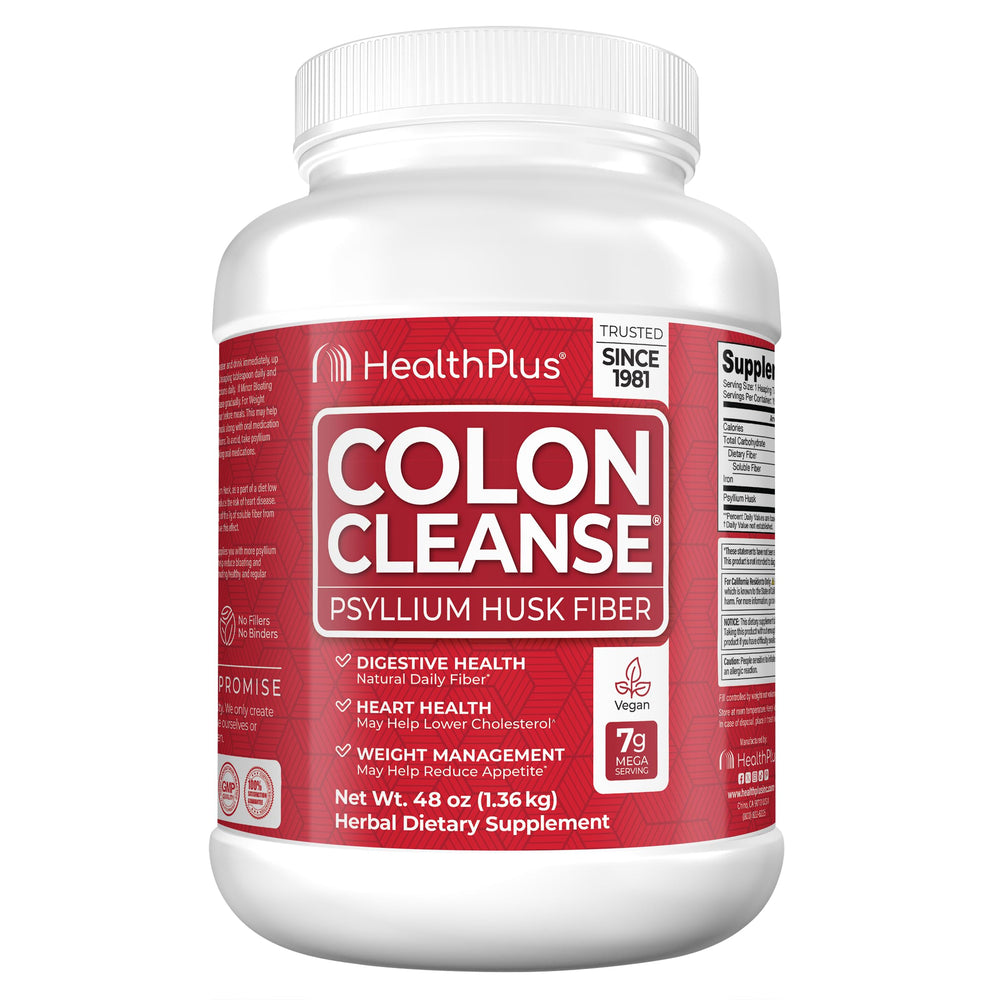 Health Plus Colon Cleanse powder container 48 oz with scoop