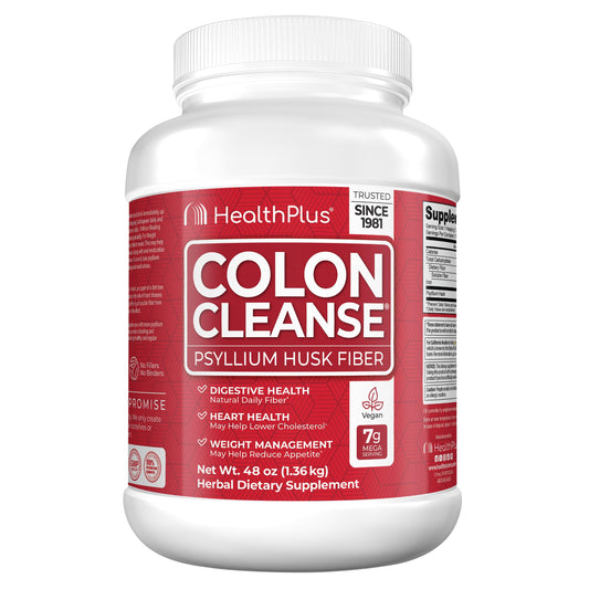 Health Plus Colon Cleanse powder container 48 oz with scoop