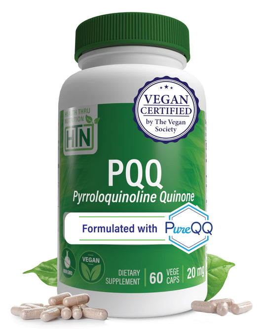 Health Thru Nutrition PureQQ PQQ bottle front label