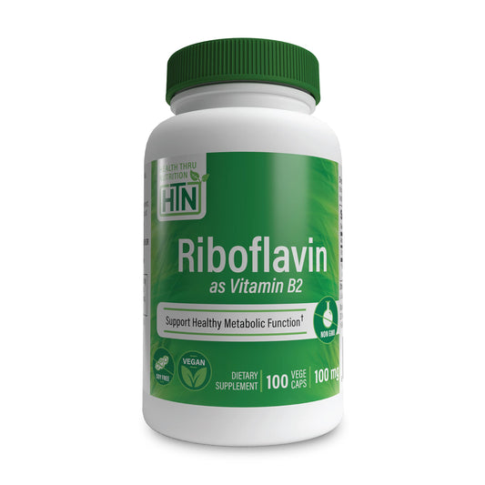 Health Thru Nutrition Riboflavin 100mg VegeCaps bottle