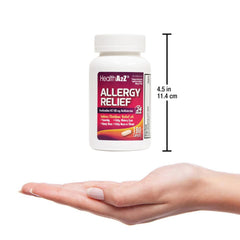 HealthA2Z Allergy Relief outdoor-ready bottle in bright sunlight