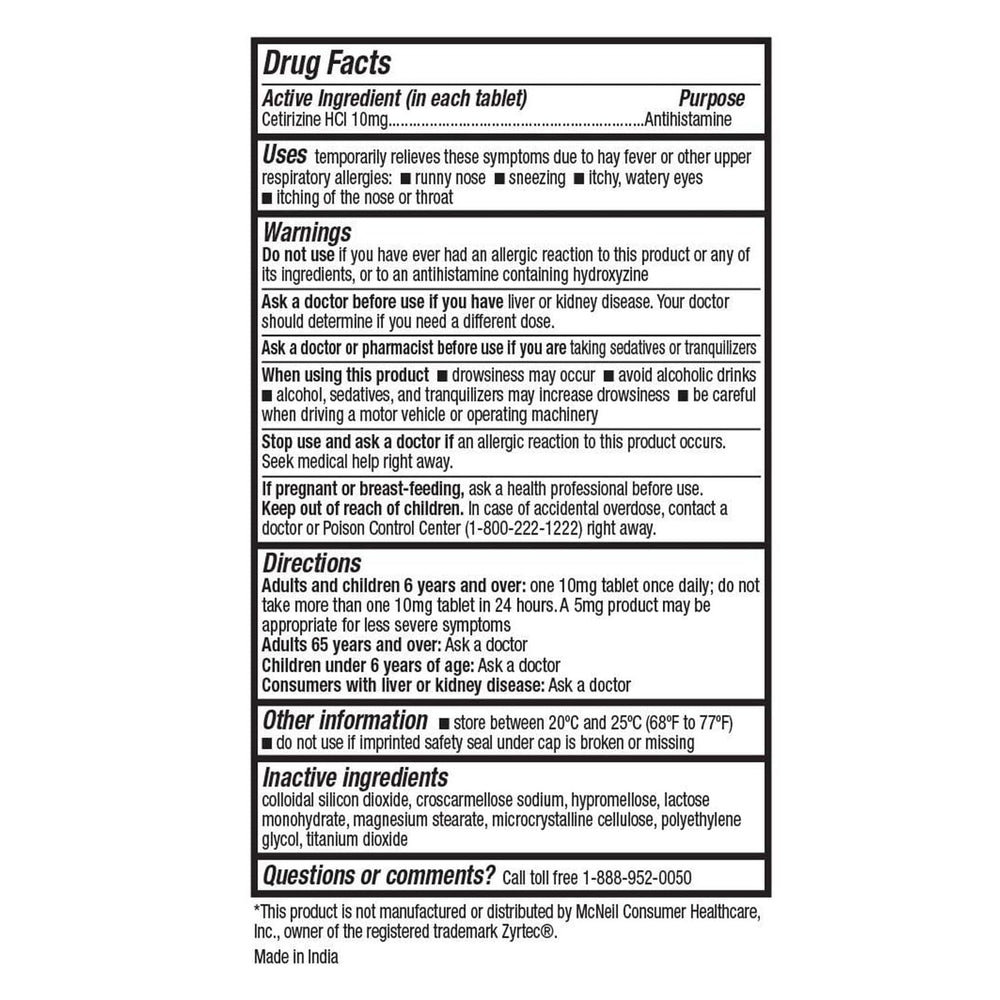 HealthA2Z Allergy Relief pack-of-2 box shows long-lasting daily allergy support