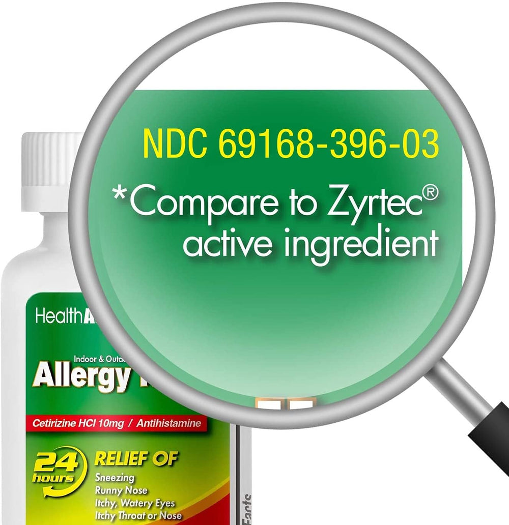 HealthA2Z Allergy Relief tablet being dispensed illustrates easy daily use