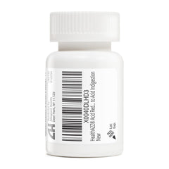 HealthA2Z famotidine 20mg bottle image highlights straightforward daily dosing.