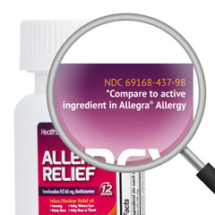 HealthA2Z Fexofenadine 60mg blister pack for outdoor allergy relief