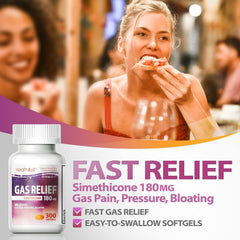 HealthA2Z flatulence relief illustration highlights reduced discomfort