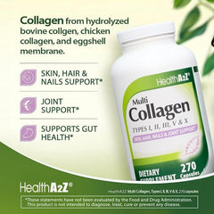 Close-up of HealthA2Z Multi Collagen capsules