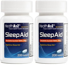 HealthA2Z Sleep Aid bottle front view for a calming nightly routine.