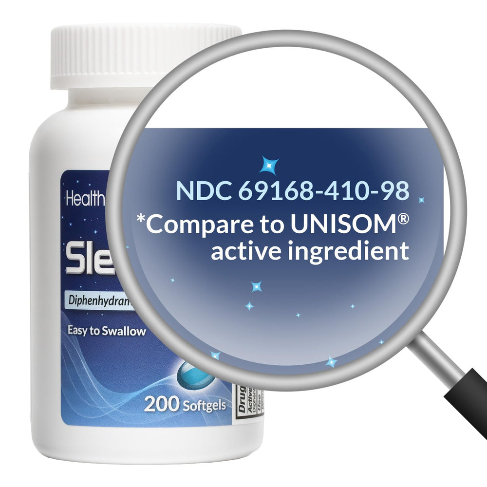 HealthA2Z Sleep Aid softgel dispensing shows easy-to-swallow design