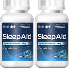 HealthA2Z Sleep Aid softgels bottle for nightly use
