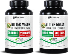 Healthfare Bitter Melon Extract 9500mg bottle front view