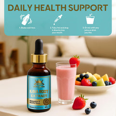 HEALTHGEM Kava Kava Drops bottle on natural background
