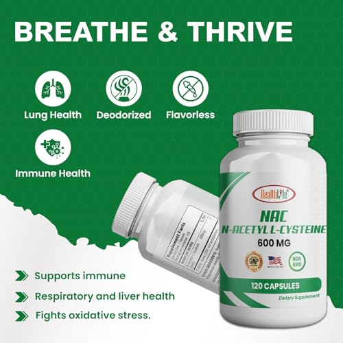 HealthLife NAC 600mg capsules close-up