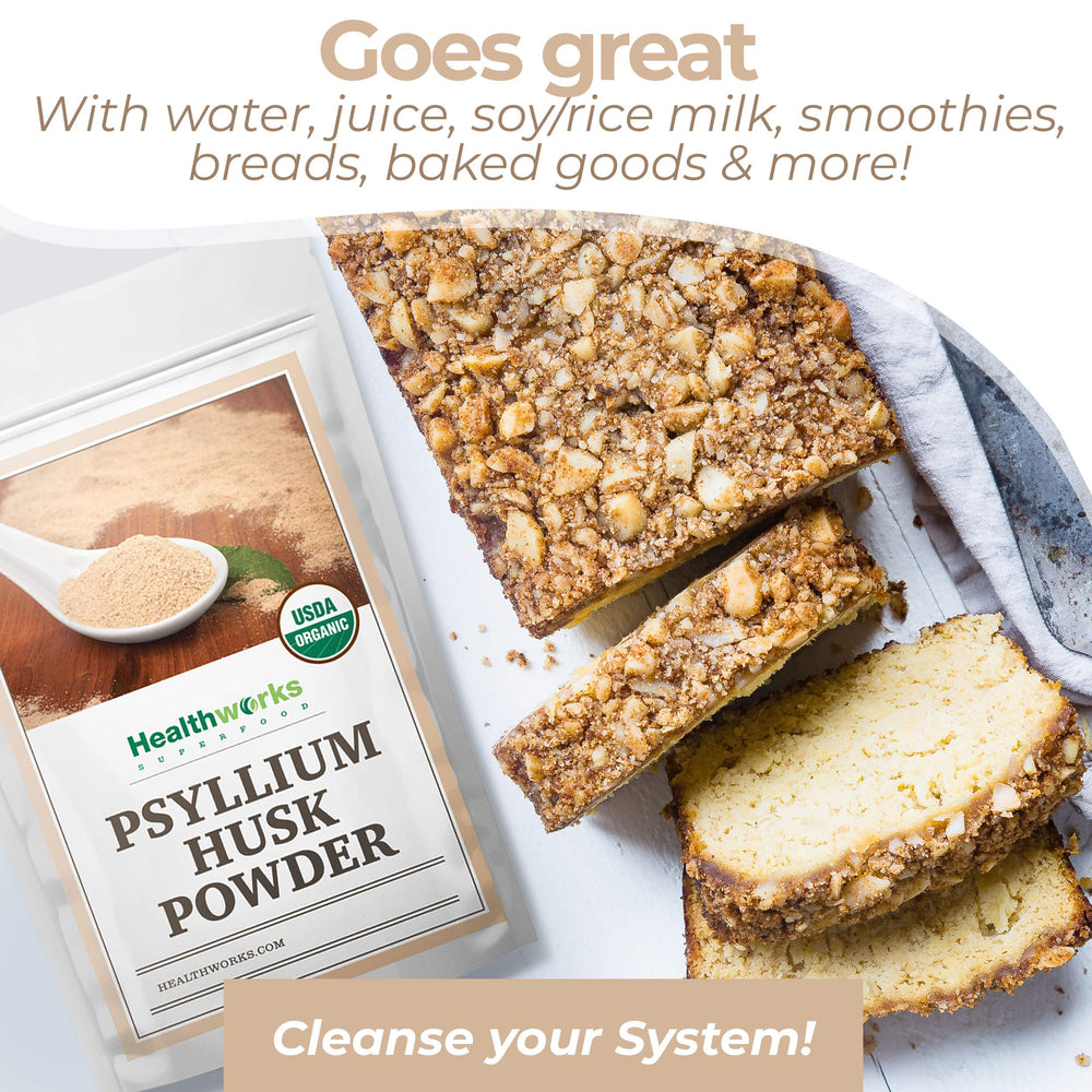 Psyllium husk powder for digestive health and fiber support