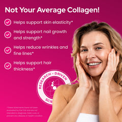 Collagen scoop measuring 11.5 g protein per serving from Healthy Bones Co.