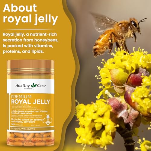 Nutrition facts panel for Royal Jelly 1000