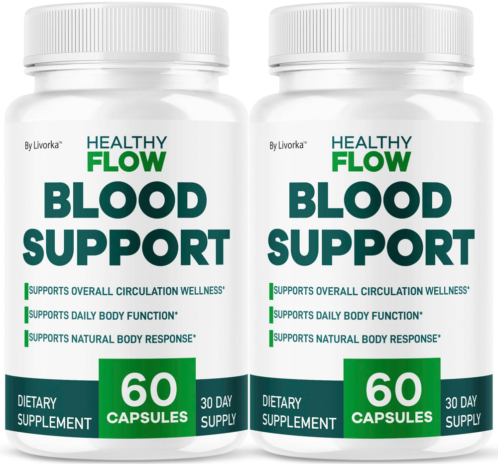 Healthy Flow Blood Support bottle - front view