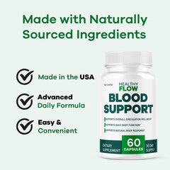 Ingredients and natural components for Healthy Flow Blood Support