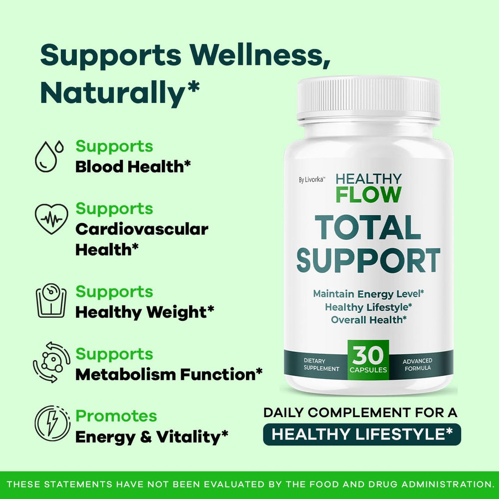 How to use Healthy Flow – bottle with 60 capsules illustration
