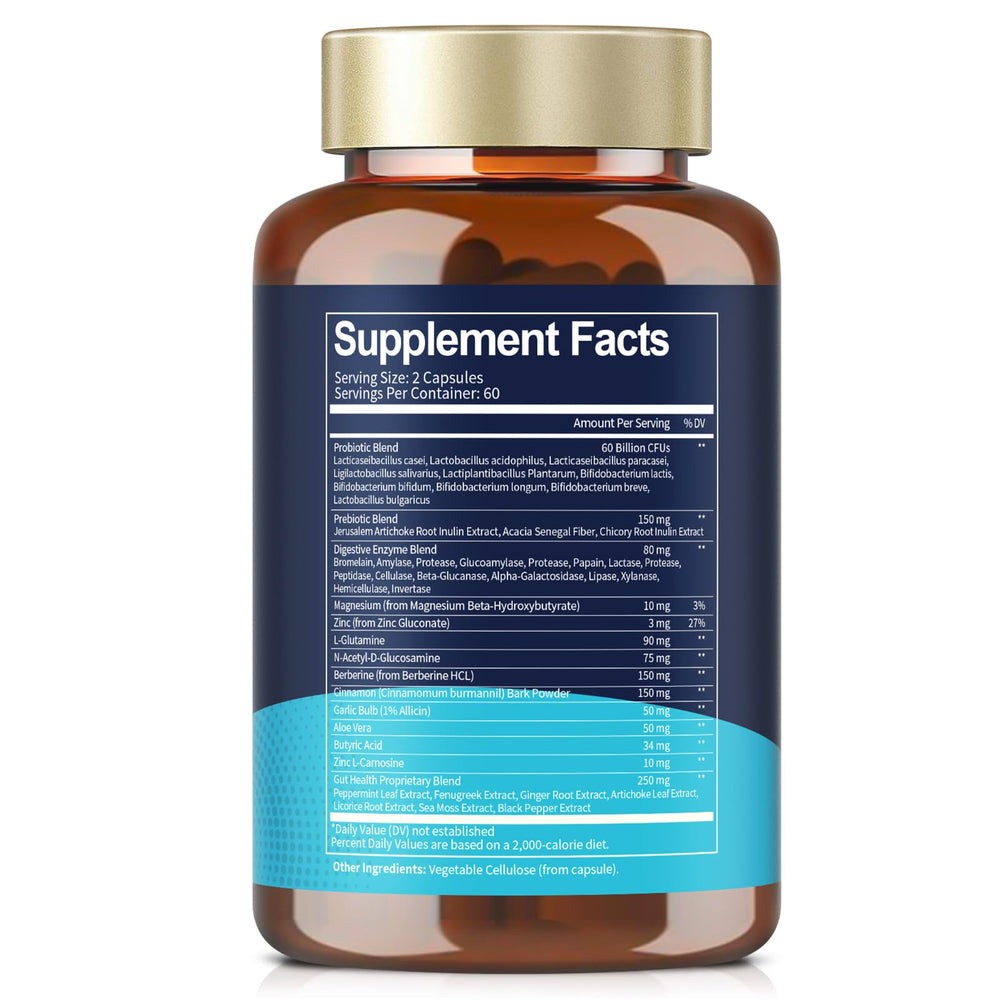 Graphic highlighting immune support and clearer skin from gut health