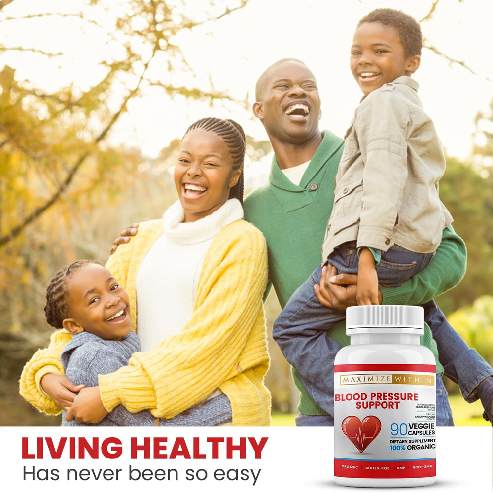 Healthy lifestyle with premium blood pressure supplement 90 capsules