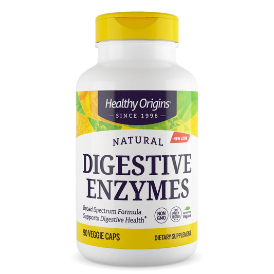Healthy Origins Digestive Enzymes bottle label